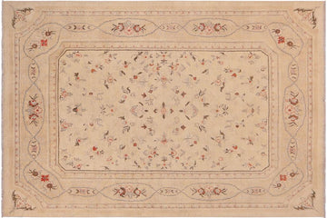 handmade Transitional Kafkaz Chobi Ziegler Beige Tan Hand Knotted RECTANGLE 100% WOOL area rug 9 x 12